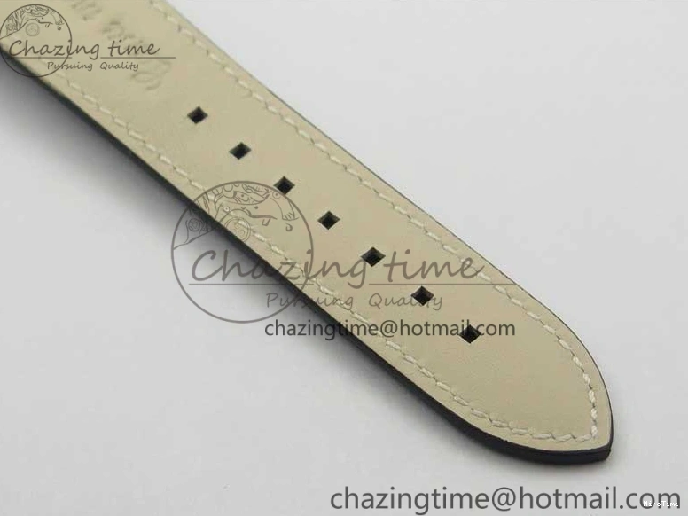 MIROTIME 0120 Practical Calatrava 5524 Pilot Travel Time SS GRF Blue Dial on Black Leather Strap A324 V 7107